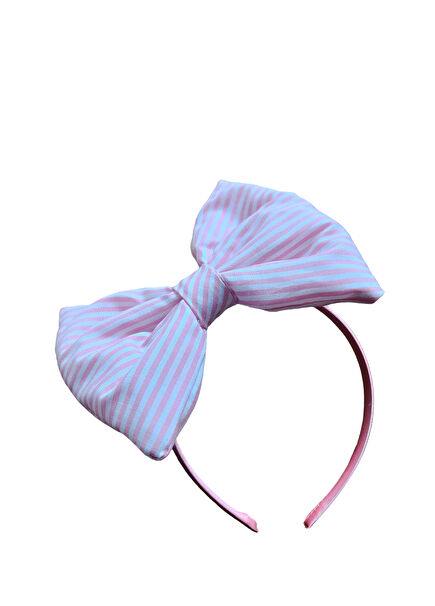 Strapped Bow Pembe Beyaz Kız Çocuk Taç