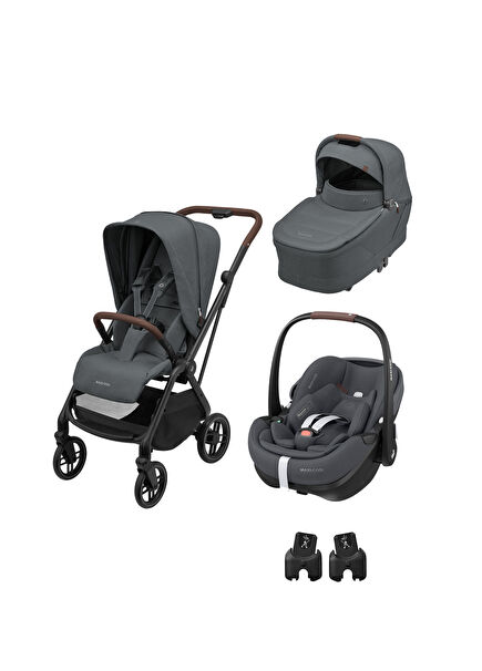 Leona2 Twillic Graphite 3 ü 1 Arada Seyahat Sistem Bebek Arabası