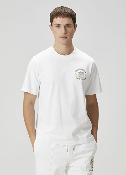 Beyaz Organik Pamuk T-shirt