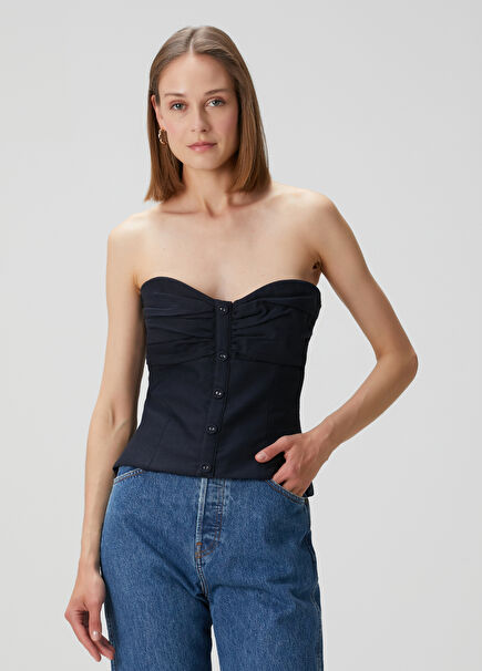 Milani Drape Detailed Bustier