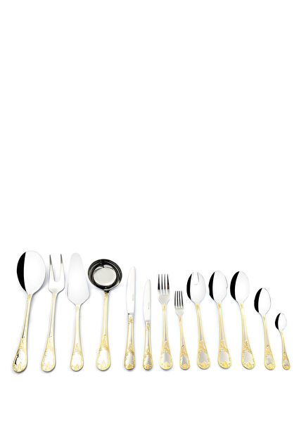 Elegante Gold 90 Parça Çatal Kaşık Bıçak Seti