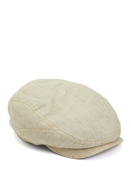 Beige Men's Linen Hat