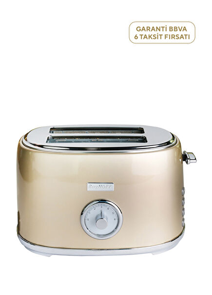 Gem Metalik Altın Rengi İki Dilim Ekmek Kızartma Makinesi