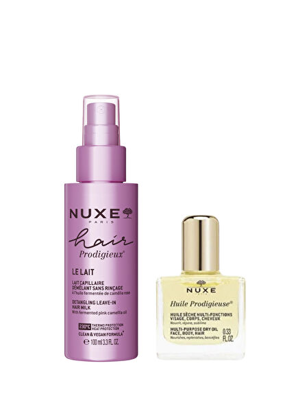 Hair Prodigieux Besleyici Durulanmayan Bakım Spreyi 100 ml + Çok Amaçlı Kuru Yağ 10 ml Saç Bakım Seti