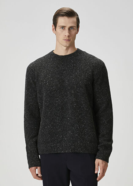 Koyu Gri Kaşmir Kazak