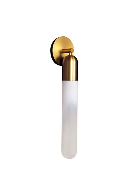 Manila Gold Clear Metal Glass Sconce