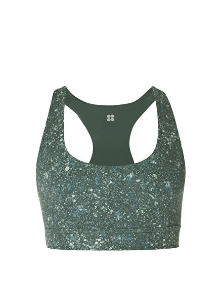 Super Soft Reversible Green Yoga Bra Women's Sports Tank Top