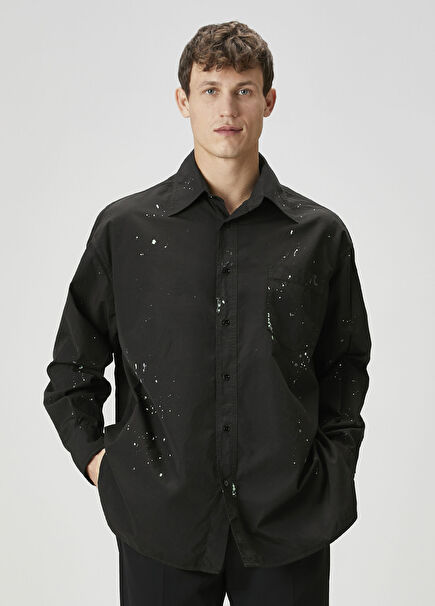 Siyah Desenli Gömlek