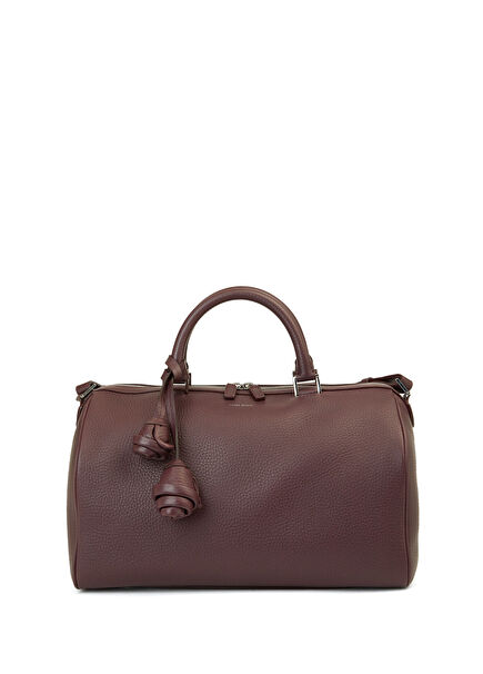 Varsovia Bordo Kadın Deri Çanta