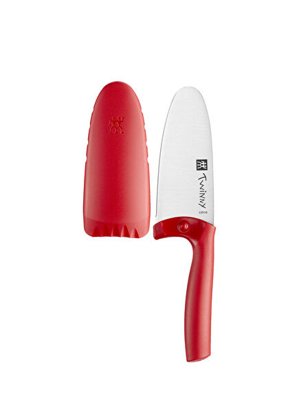Twinny Kırmızı Çelik Şef Bıçağı 100 mm