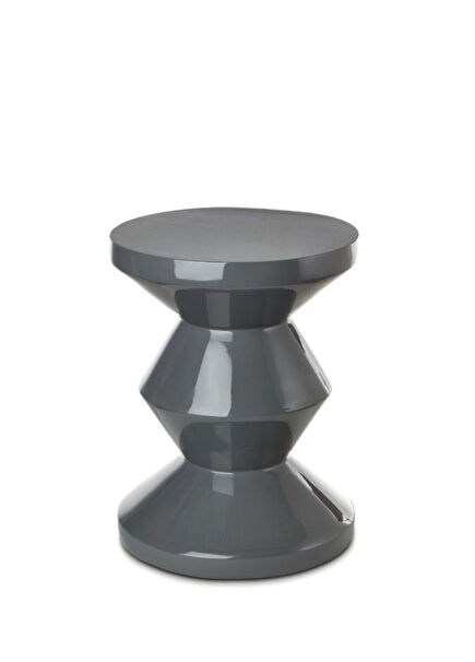 Zig Zag Gri Tabure