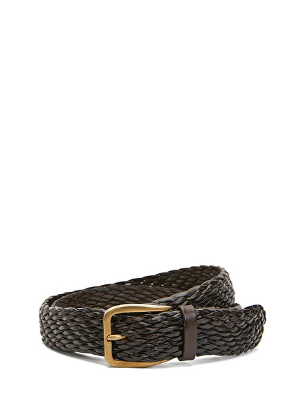 Brown Men's Leather Belt