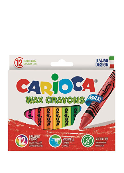 Washable 12-pack Pastel Crayons That Do Not Dirty Jumbo Hands