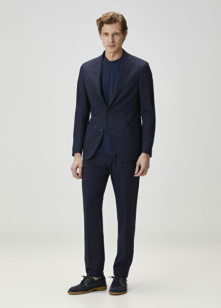 Lacivert Yün Takım Elbise