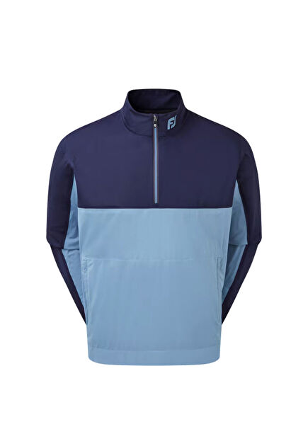 HydroKnit Lacivert Mavi Yarım Fermuarlı Erkek Golf Yağmurluk