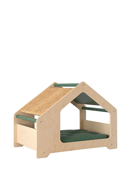 Patty Khaki Cat & Dog House