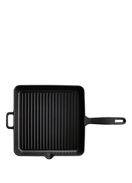 Kitchenware Elegance Black Square Cast Iron Pan 30 cm