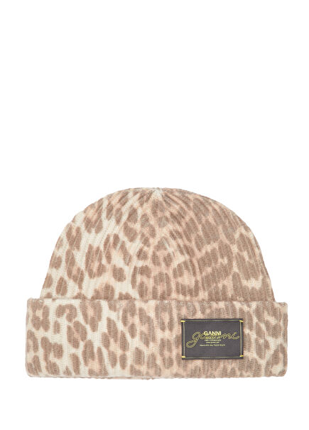 Leopard Women's Wool Beanie