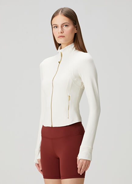 Define Cropped Nulu Ivory Jacket