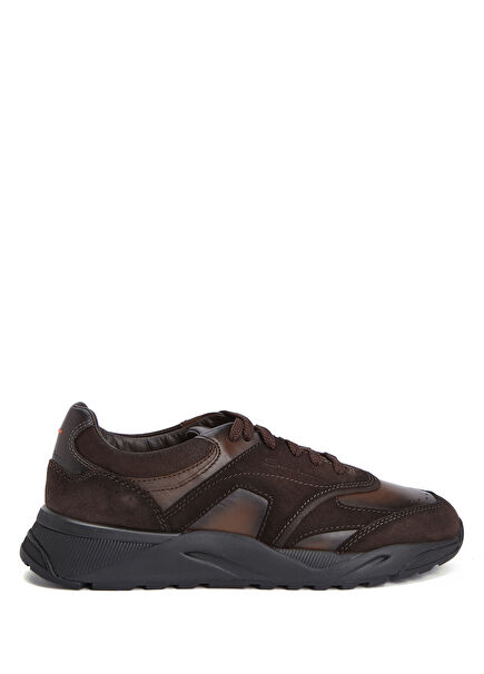 Innova Brown Men's Suede Sneakers