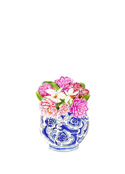 Blue Blanc Mavi 6`lı Tepsi Örtüsü