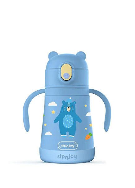 SippyPals Dark Blue Kids Thermos Drinker 360 ml