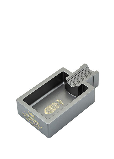 New Series Grey Metal Square Single Cigar Ashtray