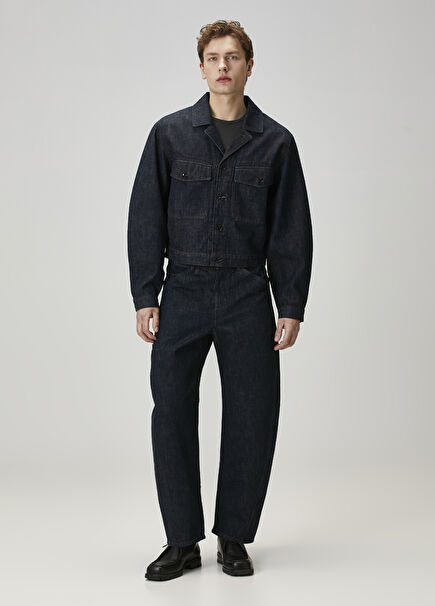 Twisted Navy Blue Jeans