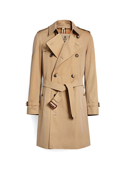 The Mid-Length Chelsea Heritage Men's Beige Trench Coat
