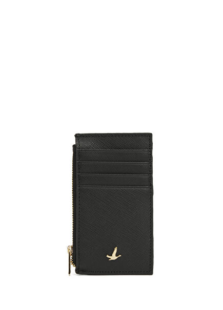 Black Women's Leather Card Holder