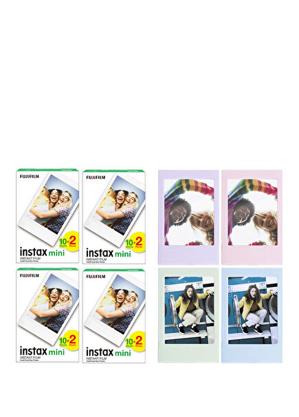 Instax mini 80'li Film ve 4 Fotoğraf Çerçevesi
