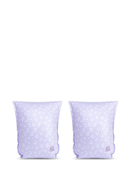 Lilac Leopard 2-6 Years Old Girl Inflatable Swimming Sleeve