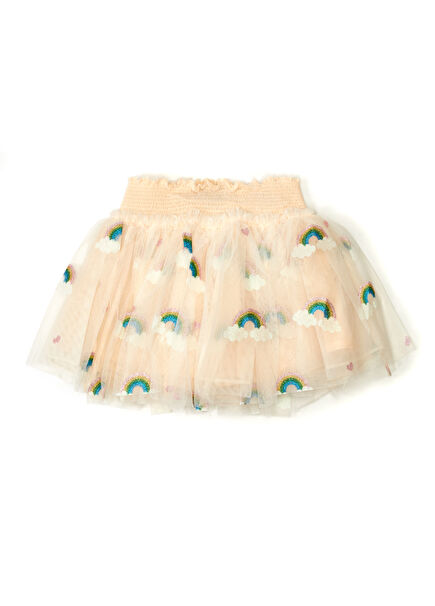 Multicolored Girls Tulle Skirt