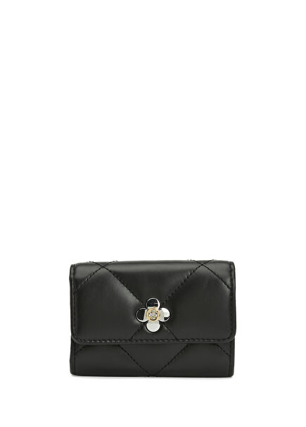 Black Women's Leather Card Holder