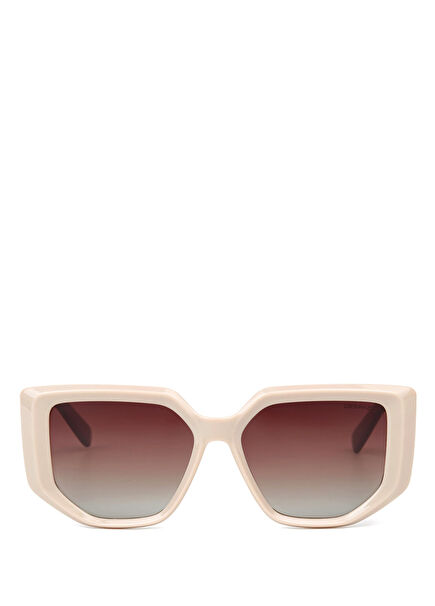 DS 2298 C4 Glossy Beige Acetate Women's Sunglasses