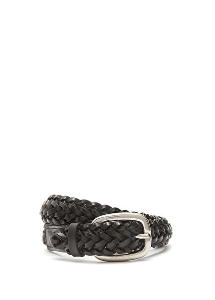 Black Women's Leather Belt