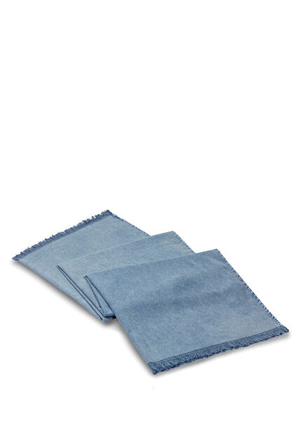 Loft Stone Washed Denim Cotton Beach Towel 100 x 180 cm