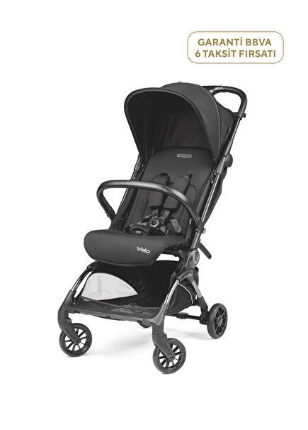 Volo True Black Tek Elle Katlanabilen Bebek Arabası