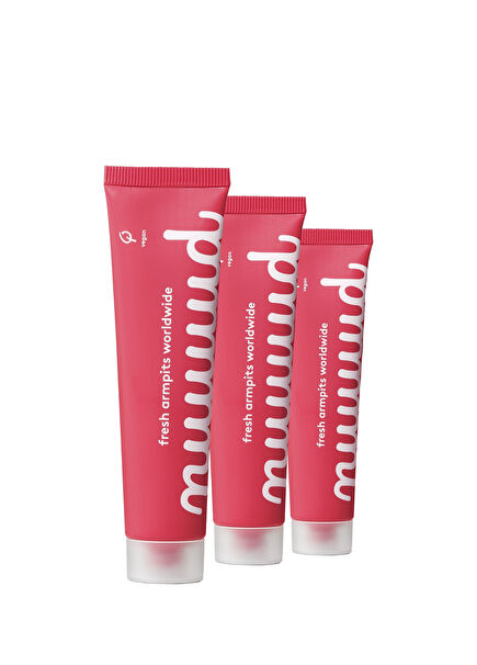 xXL Pack Doğal Deodorant Krem 3'lü Set 3 x 40 ml