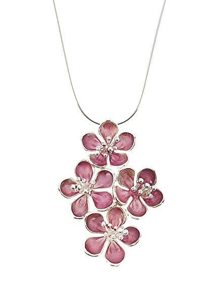 Sakura Bahçesi 925 Ayar Gümüş Kadın Kolye