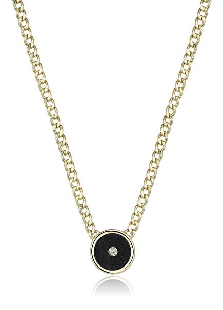 Round Shaped Women's Gold Necklace