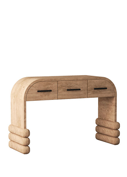 Mari Light Walnut Wooden Drawer Dresser