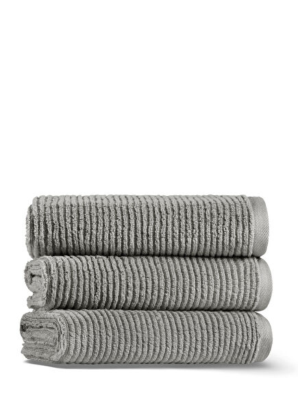 Slim Ribbed Fibrosoft® Pamuklu Tekli Yüz Havlusu 50 x 90 cm