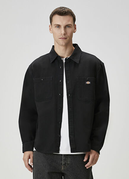 Siyah Kanvas Gömlek