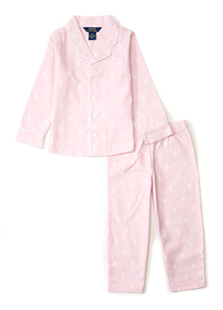 Pembe Kız Çocuk 3lü Pijama Seti