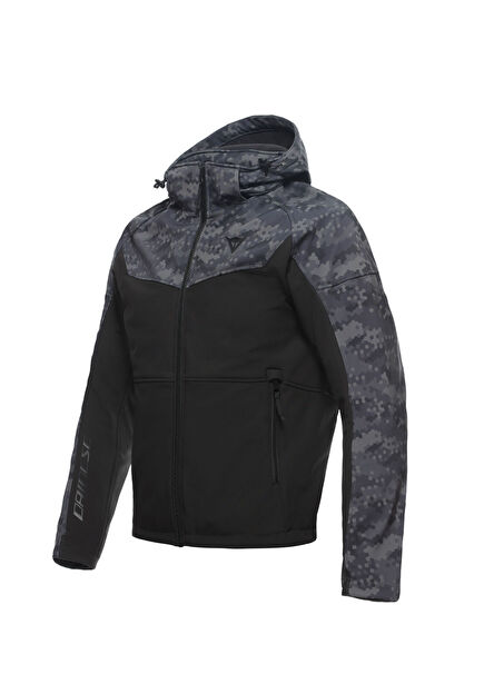 Ignite Black Camo Gray Men's Motorcycle Jacket