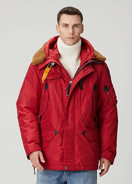 Red Hooded Coat