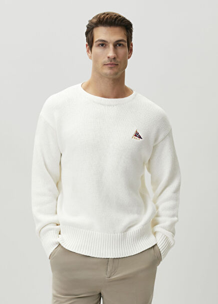 Relaxed Fit Krem Kazak