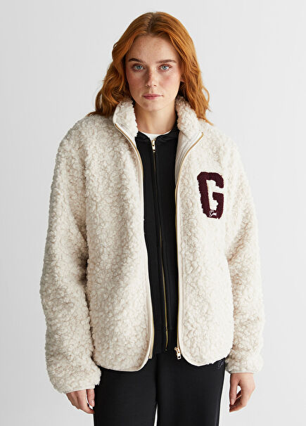 Krem Polar Kadın Sweatshirt