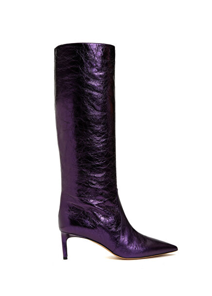 Purple Women's Leather Boot